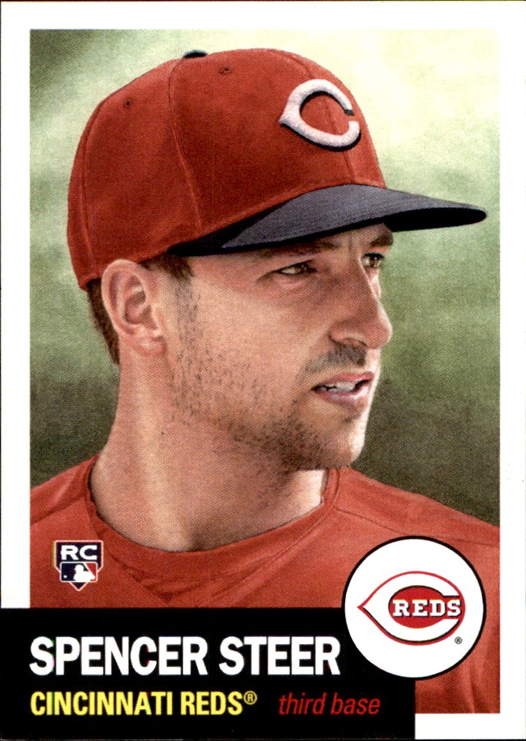 Spencer Steer 2023 Topps Living #649 Cincinnati Reds FREE SHIPPING AutographDen