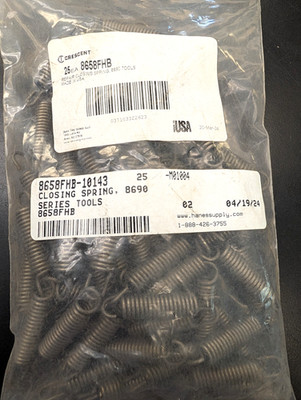25 ea. Replacement Spring, For H.K. Porter 8690 Series Cutters- Free Ship