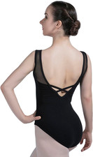 Women Ballet Leotard with Crisscross Open Back