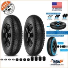 Flat-Free Wheelbarrow Tires with 5/8” or 3/4” Bearings - Ideal for All Terrains