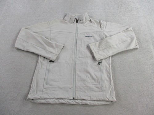 Patagonia Jacket Mens Medium Gray Softshell Full Zip French Roast Vintage Mock