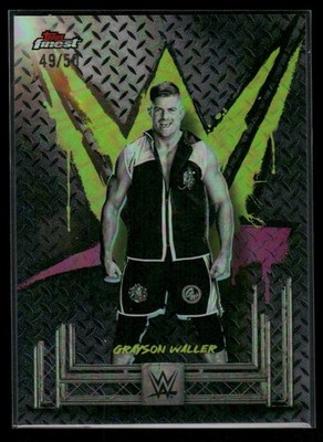 2025 Topps Finest WWE Grayson Waller #19 Black Refractor /50