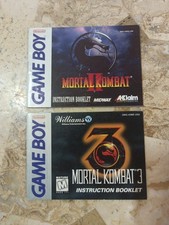 Manual Instruction Book Lot MORTAL KOMBAT II 2  III 3  Gameboy Game Boy DMG   