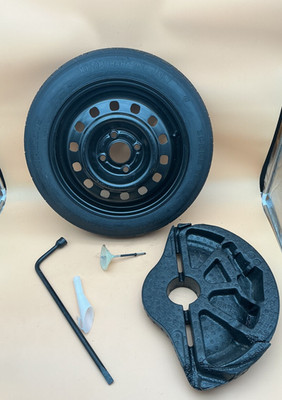 Spare Tire Kit 15  Compact Donut Wheel W/Jack Set Fits: 2011-2019 Ford Fiesta