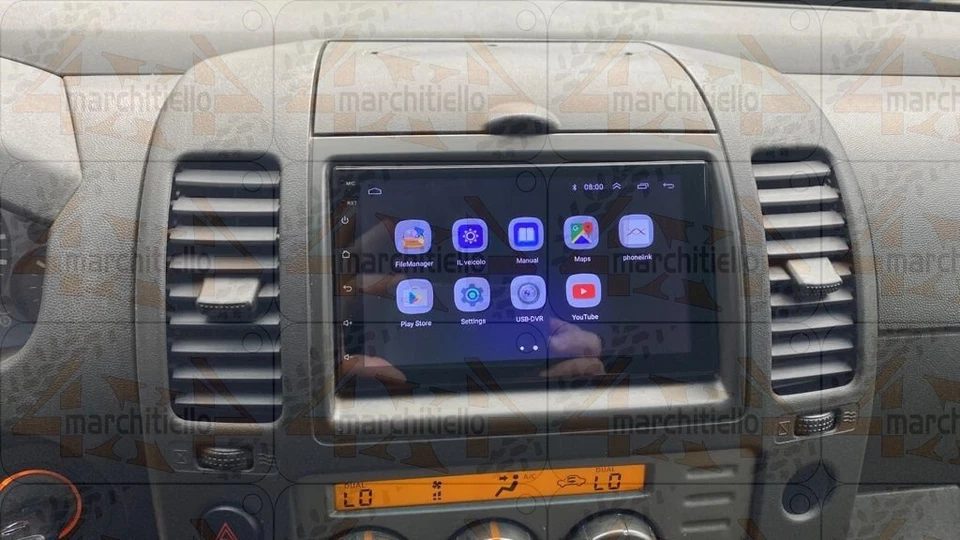 STEREO ANDROID KIT PER NISSAN NAVARA D40 PICK-UP 7 " CAR TABLET APPLE PLAY - Immagine 2 di 4