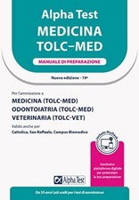 alpha test medicina tolc-med manuale di preparazione aa.vv 8848325270