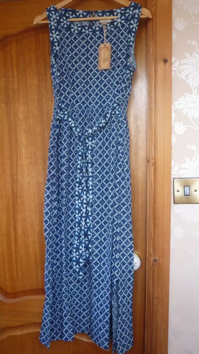 Fat Face Laurie Shibori Patch Midi Dress BNWT Size 12 eBay