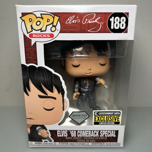 Funko Pop! Rocks: Elvis Presley ‘68 Comeback Special #188 Entertainment Earth