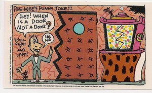 Details About Peewee Playhouse Card 3 Pee Wee Herman Topps 1988 Joke Door Randy Jambi Mint