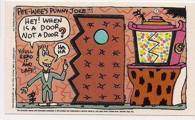 Peewee Playhouse Tarjeta 3 Pee Wee Herman Topps 1988 Broma Puerta