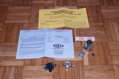 K&B 3.5 DF ABC RIRE Nitro Pylon Racing Speed Engine CL Vintage! - Picture 2 of 17