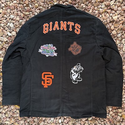 Pikwakwad Red X Jacket San Francisco Giants MLB Stitched Patch