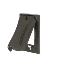 One Gang Rectangle Metal Weatherproof Electrical Box Cover.Bronze.(3 Pack) K