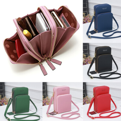 Fashion Women Crossbody Cell Phone Bag Wallet Shoulder Bags Purse Zipper Handbag