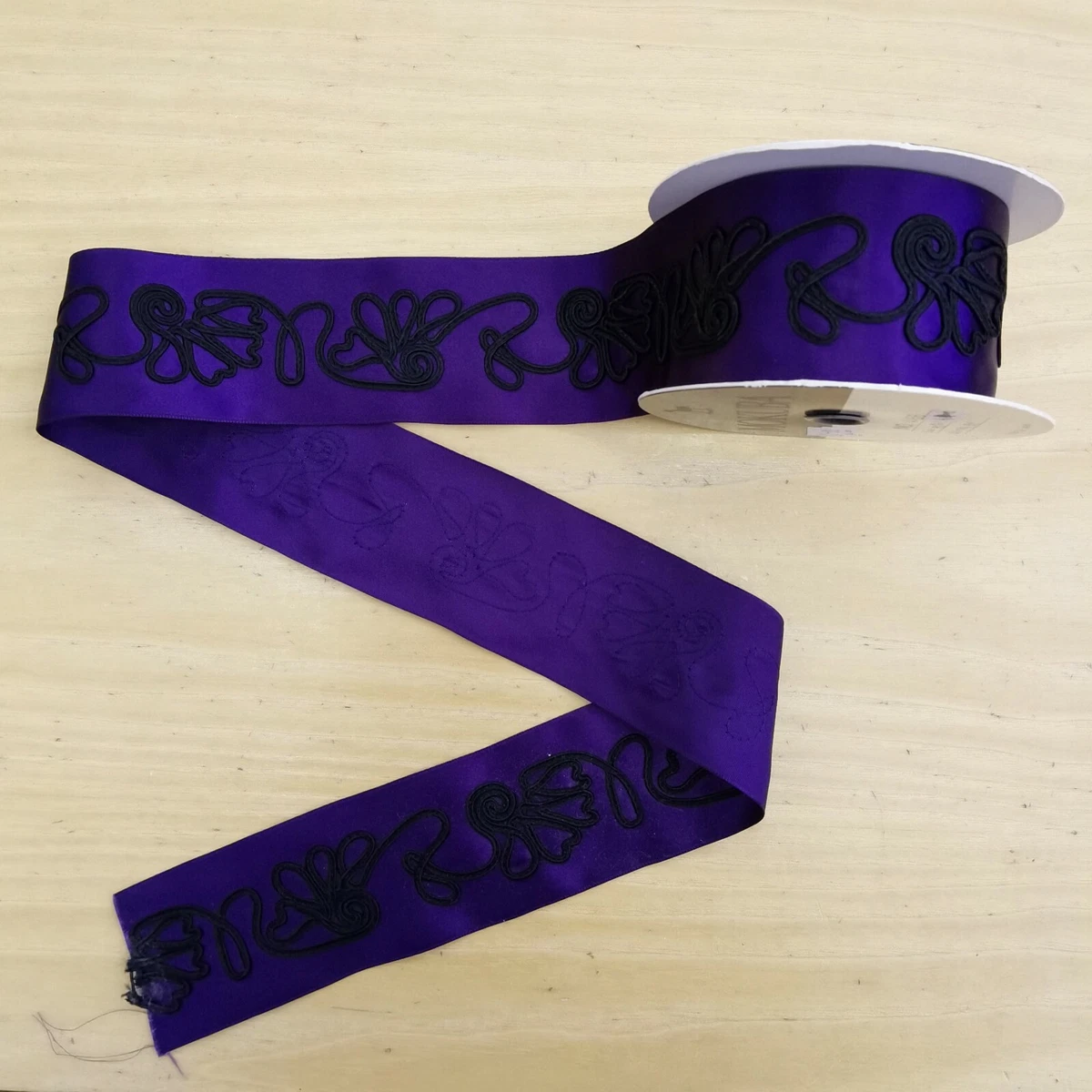 Purple silk ribbon sale