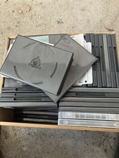 Around 50 pcs Standard 14mm Single Disc CD DVD Black Movie Case Box