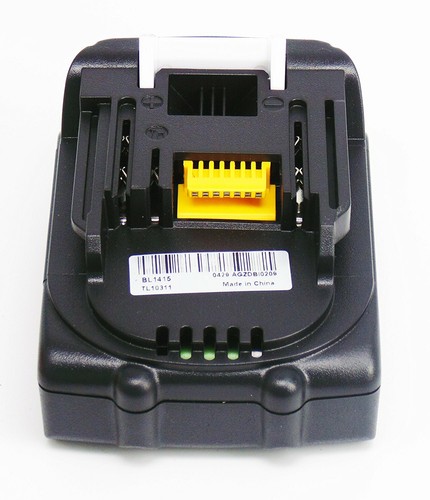 Batería de repuesto para Makita BL1415 BL1415N BL1450 1194066-1 194065-3 14,4V-LI 1,5Ah - Imagen 3 de 10