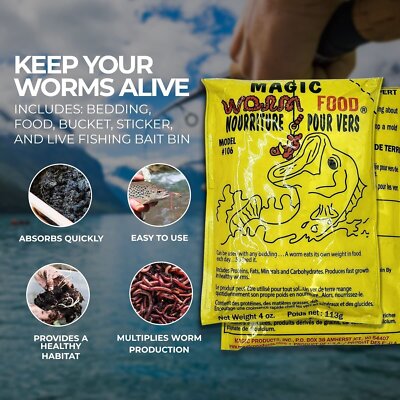 Aerobait Minnow Bucket Worm Boxes For Nightcrawlers Lurwind Kit