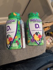  2 pack Vitafusion Vitamin D3 Gummy Vitamins Bone  Immune Support, Peach 300