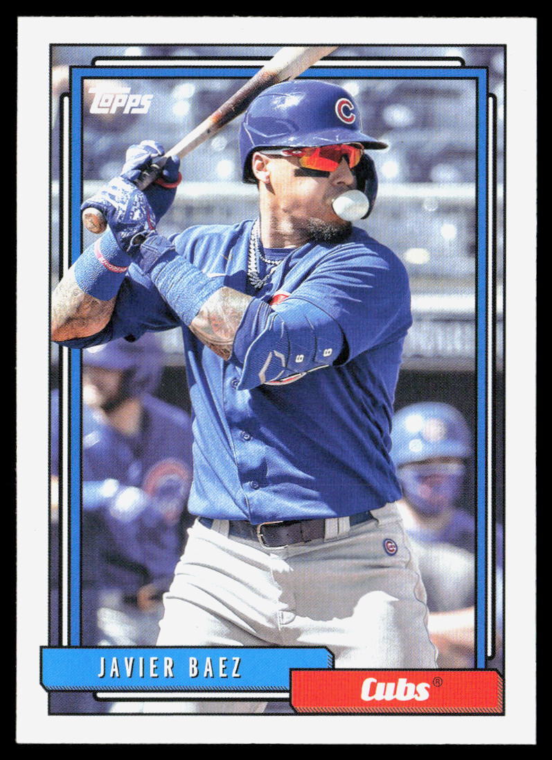 Javier Baez 2021 Topps Update 1992 Topps Redux Chrome #TC92-13 NMT