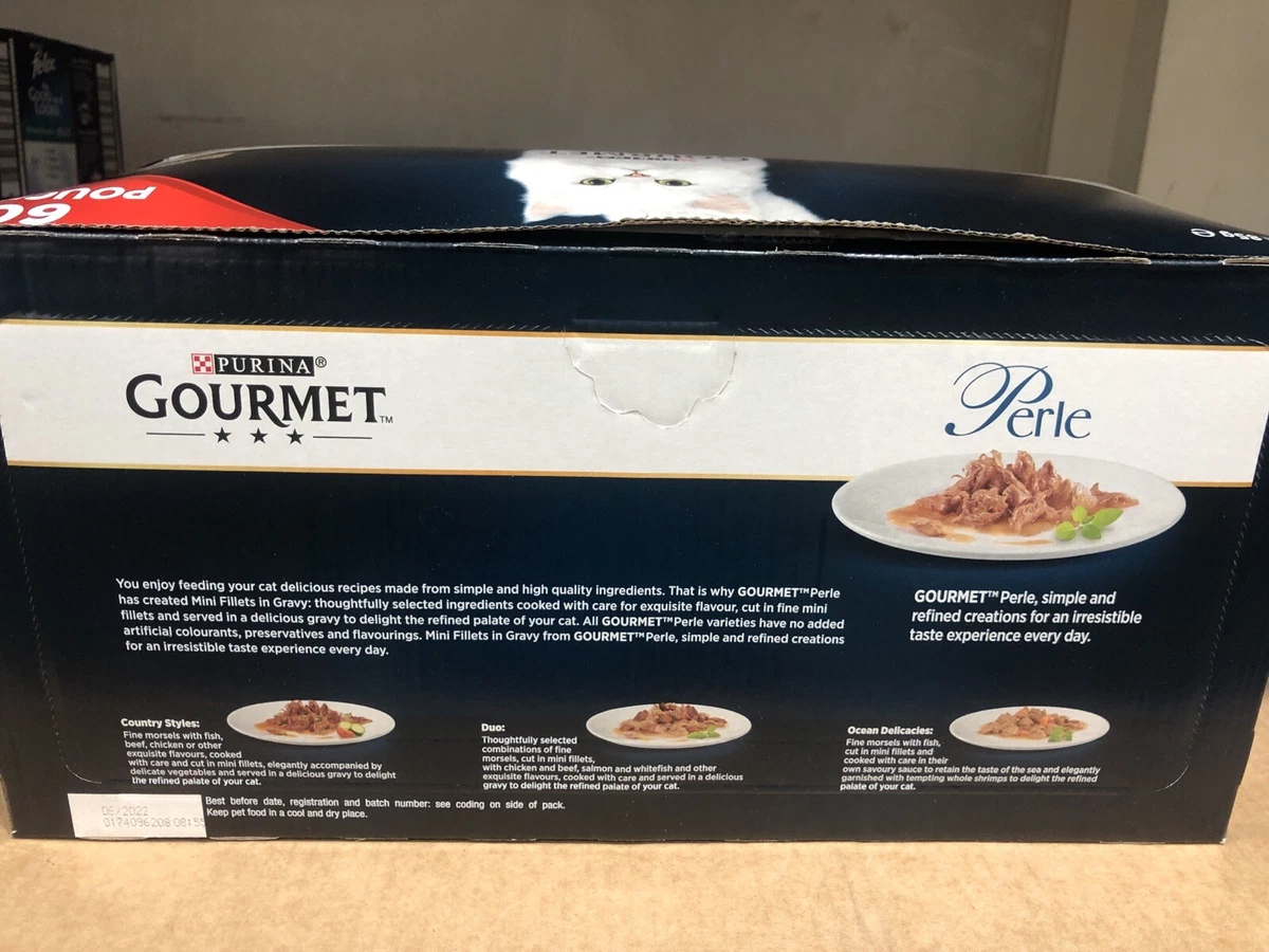 Gourmet cat food 60 pouches top