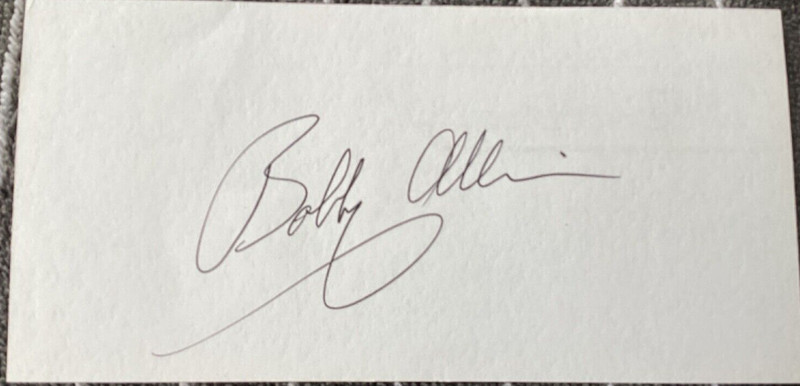 BOBBY ALLISON Personally Autographed Signed NASCAR Card RACING FreeShip
