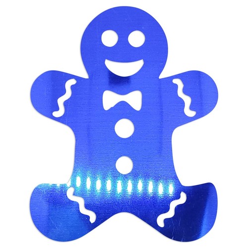 Forma Troquelada - GINGERBREAD MAN 2.5" y 5.0" tamaño en 12 Colores Metálicos #6454 - Imagen 13 de 23