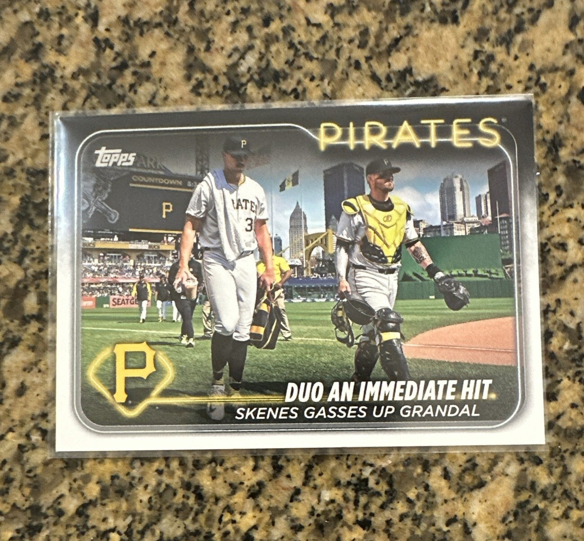 2024 Topps Update Series US160 Paul Skenes & Yasmani Grandal 
