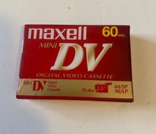 Maxell Mini DV 60 Min Tape for Camcorder - Brand New, Still Sealed