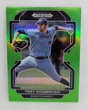 💥 2022 Prizm Draft Picks TREY DOMBROSKI RC Green /75 Houston Astros Rookie