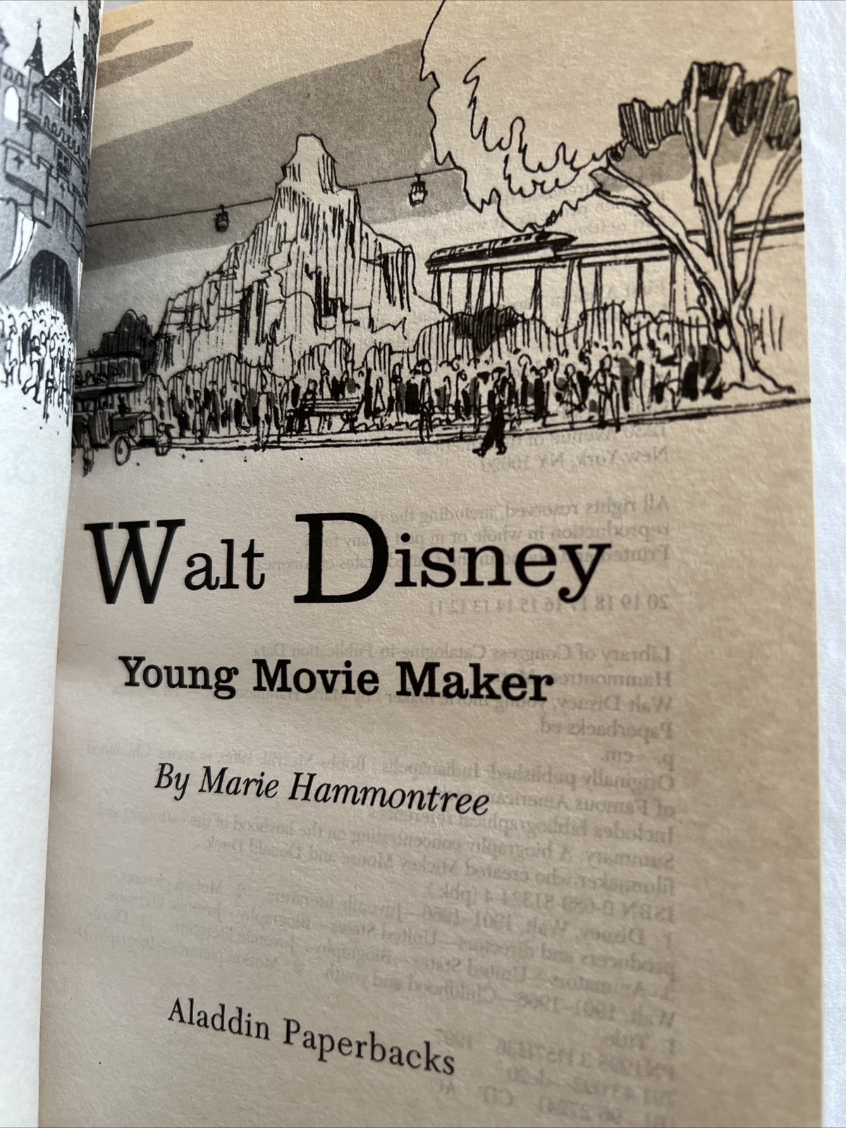 Childhood of Famous Americans Walt Disney Book Movie Maker by Marie Hammontree