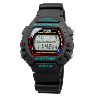 Watch Digital Sports DW-290-1V Overseas Model Black Men's Retro design No Box