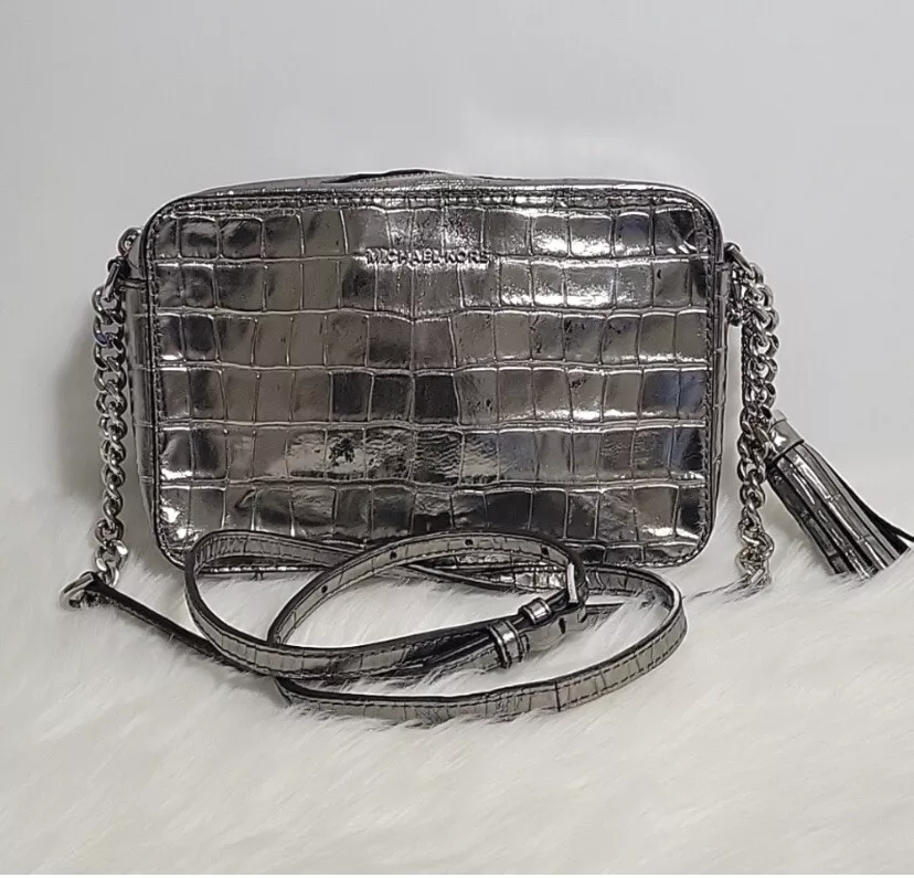 Michael Kors Small Crocodile Embossed Crossbody Bag