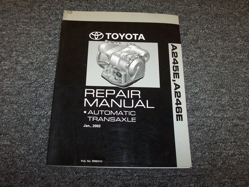 Toyota Corolla Automatic Transmission Service Manual 