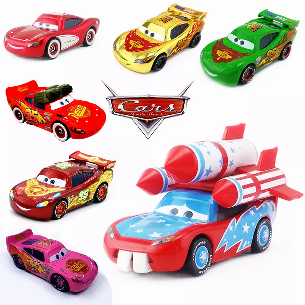 Disney Pixar Cars Lot White Lightning McQueen 1:55 Diecast Model