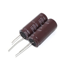 2Pcs 180uF 450V Volume Electrolytic Capacitors 450V180UF MFD 18x45mm