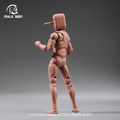 NOTAMAN NT-01 1/12 Male Strong Flexible Musclular 6'' Action Figure Body Toys - Picture 5 of 18