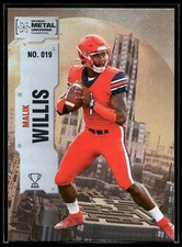 2022 Skybox Metal Universe Champions Malik Willis HOLO FOIL Football #19 🔥