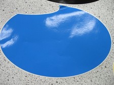 NOS Dyno BMX number plate X Ray plate sticker BLUE