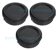(3 Pcs) Rear Lens Covers Camera Body Caps Nikon DSLR D5 D4S D4 Df D850 D810
