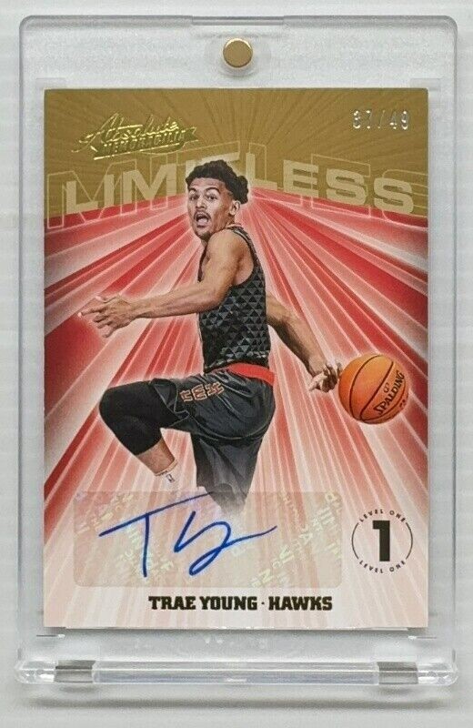 2018-19 Absolute Trae Young Level 1 Limitless Rookie Autograph