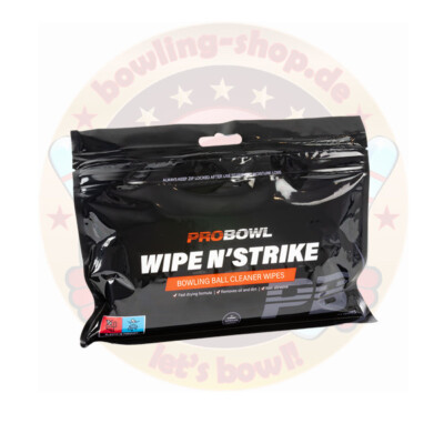 Bowlingball Cleaner 72 Tücher Reiniger Wipe n´Strike Reinigungstücher 3x24 Ball