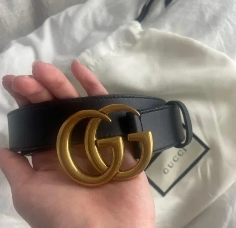 Ремень Gucci GG размер 40-46 черный - Изображение 2 из 4