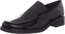 Franco Sarto Women's Bocca Slip-On Loafer Patent Black Leather NEW Corporate 5 M