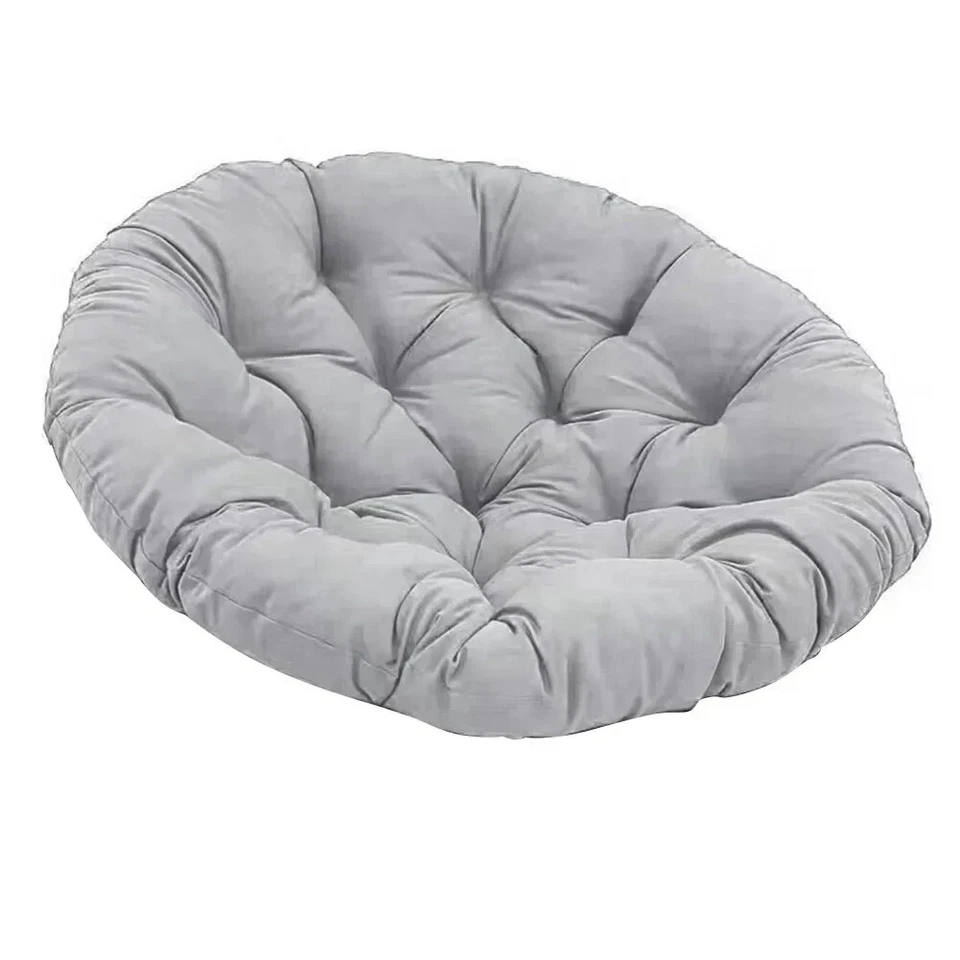 Egg Chair Cushion Waterproof Hanging Round Rocking Papasan Seat Pad for Indoor - Image 3 of 4