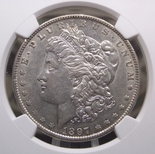 1897 "O" Morgan SILVER Dollar $1 NGC AU55 #017 About Uncirculated ECC&C, Inc.