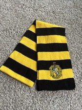 Harry Potter 60 Scarf Hufflepuff Yellow Black Soft Warm - VGUC