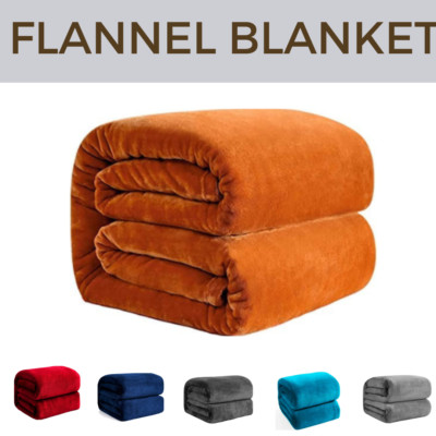 Große Kunstfell Warm Flanell Fleece Überwurf Decke Über Weich Schlafsofa Double King