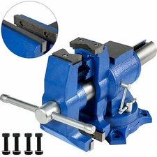 Multipurpose Vise Bench Vise 6-Inch Heavy Duty with 360° Swivel Base and Head