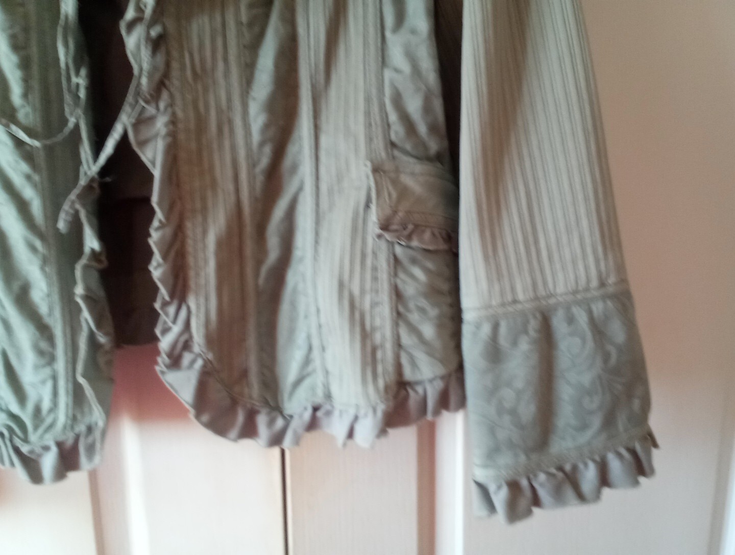 Principles Ruffled Boho Style Jacket, Size 18 - image 2